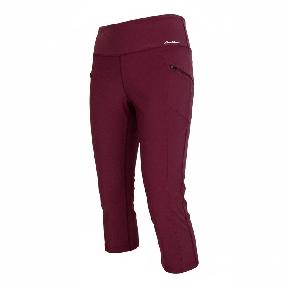 EDDIE BAUER Women’s Trail Tight Capris - High Rise Dark Berry XL - Picture 4 of 12